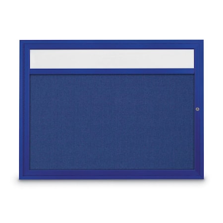 United Visual Products Slim Enclosed Corkboard, 30"x36", Black Alum Frame/Burgundy UVEB3036-BLACK-DBURGU